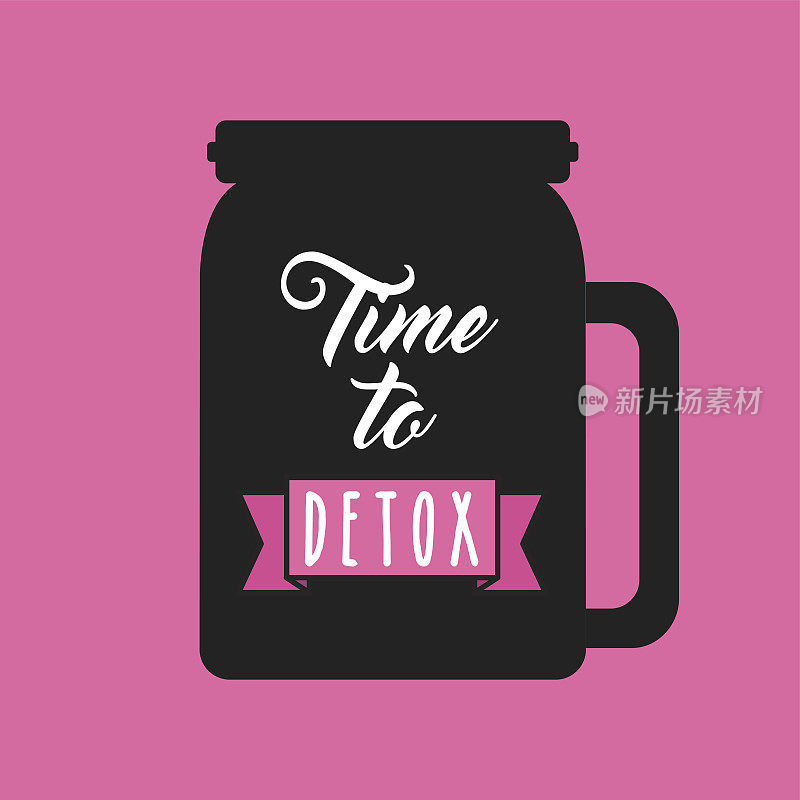 Detox icon. Organic food design. Vector graphic